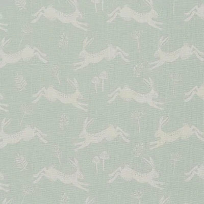 Jumping Hare Duck Egg Roman Blind