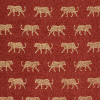 Thumbnail for Leopard Panama Burnt Orange Roman Blind