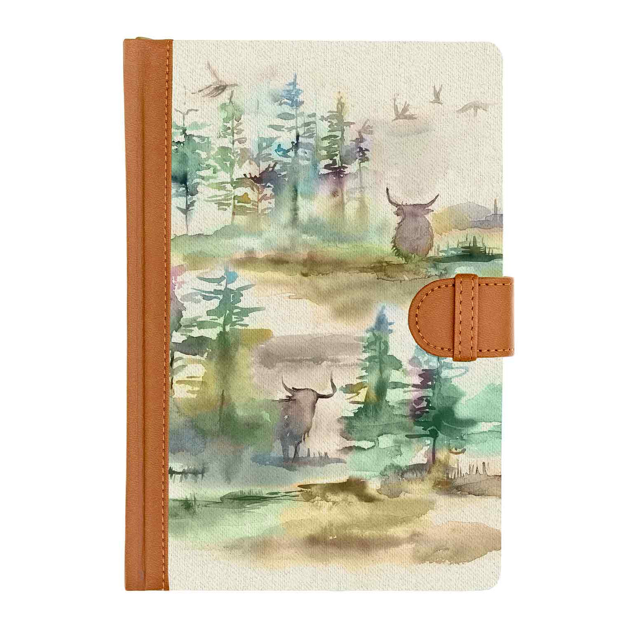 Caledonian Forest Highland Cow Voyage Maison Notebook