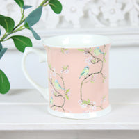 Thumbnail for Blush Pink Blue Tit On Blossom Mug