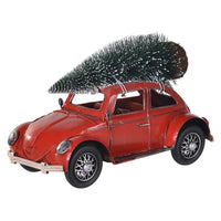 Thumbnail for Red Beetle Car with Christmas Tree Roof