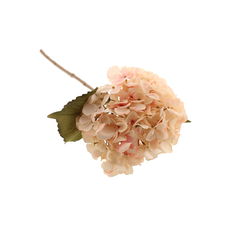 Faux Dried Image Light Pink Hydrangea Stem