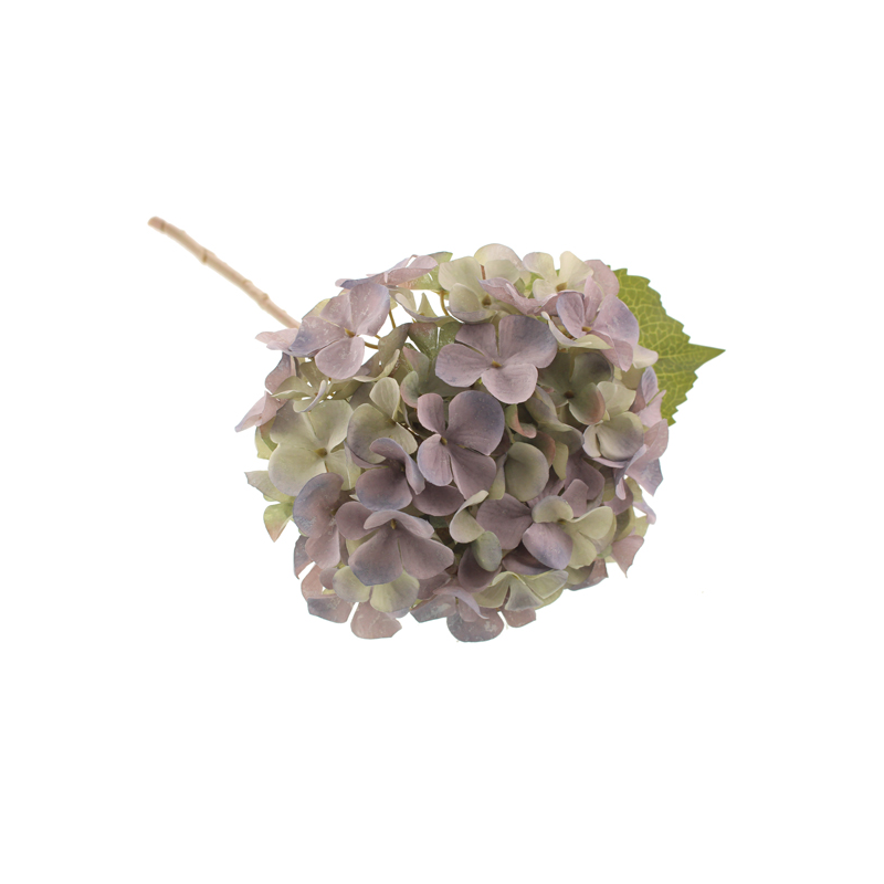 Faux Autumn Lilac Hydrangea Stem