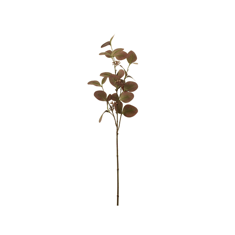 Faux Purple Seeding Eucalyptus Spray