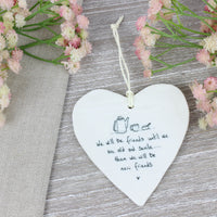 Thumbnail for East Of India New Friends Porcelain Heart