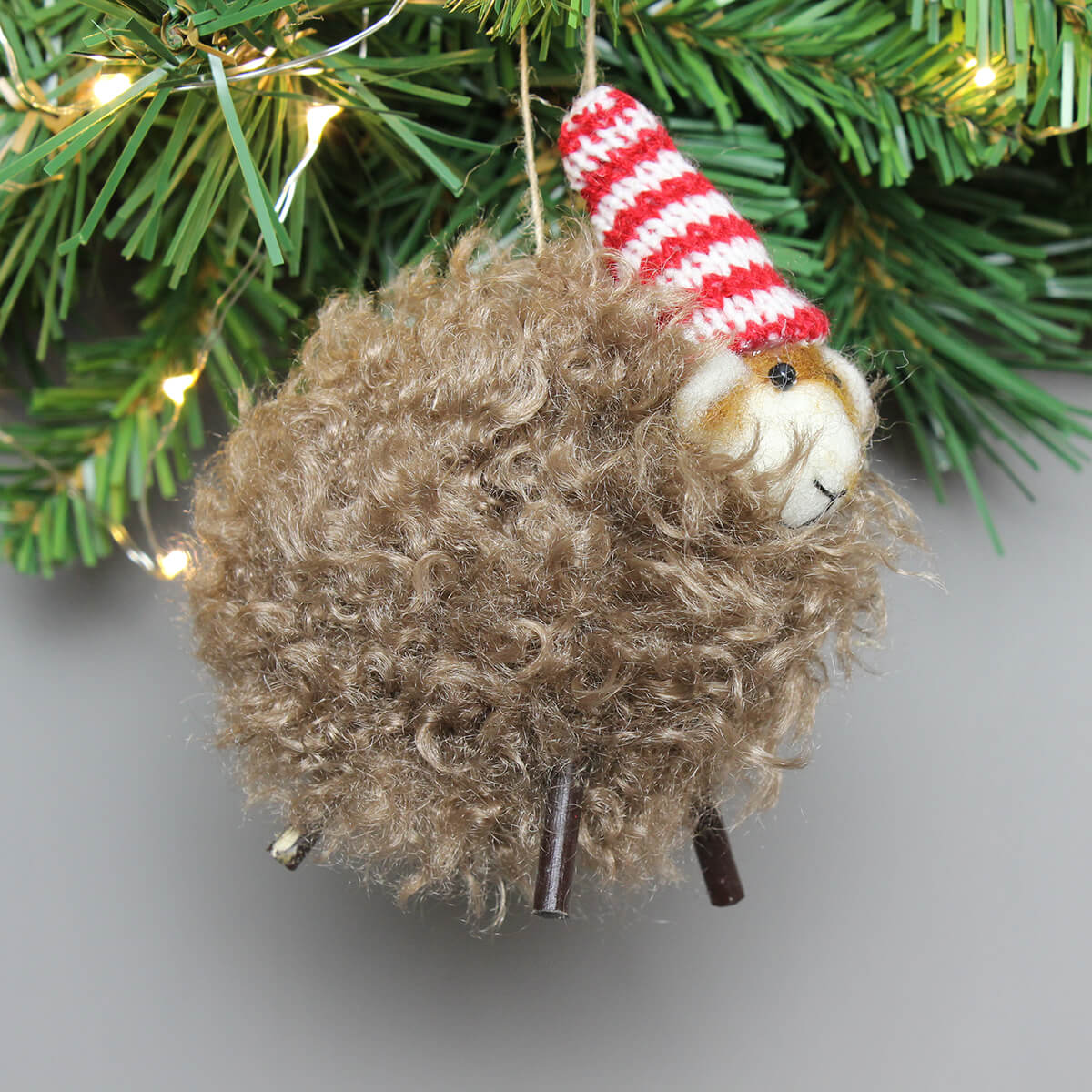 Barry Winter Sheep Christmas Hanging Decoration