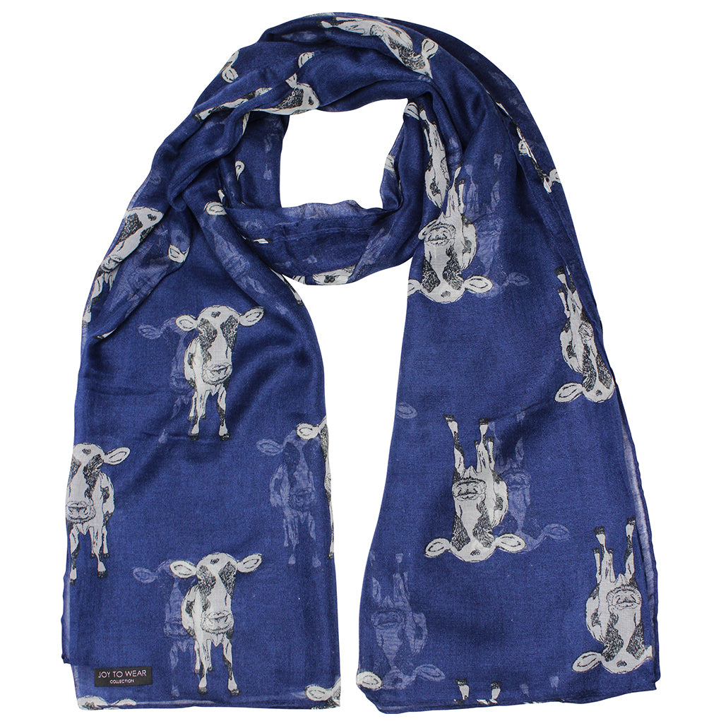 Sketch Cow Print Fashion Scarf