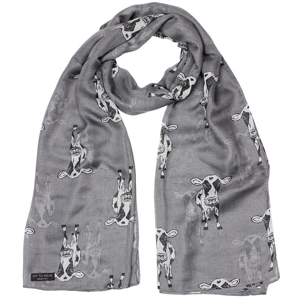 Sketch Cow Print Fashion Scarf