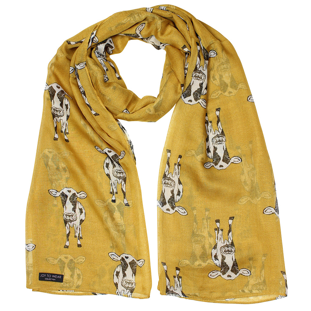 Sketch Cow Print Fashion Scarf