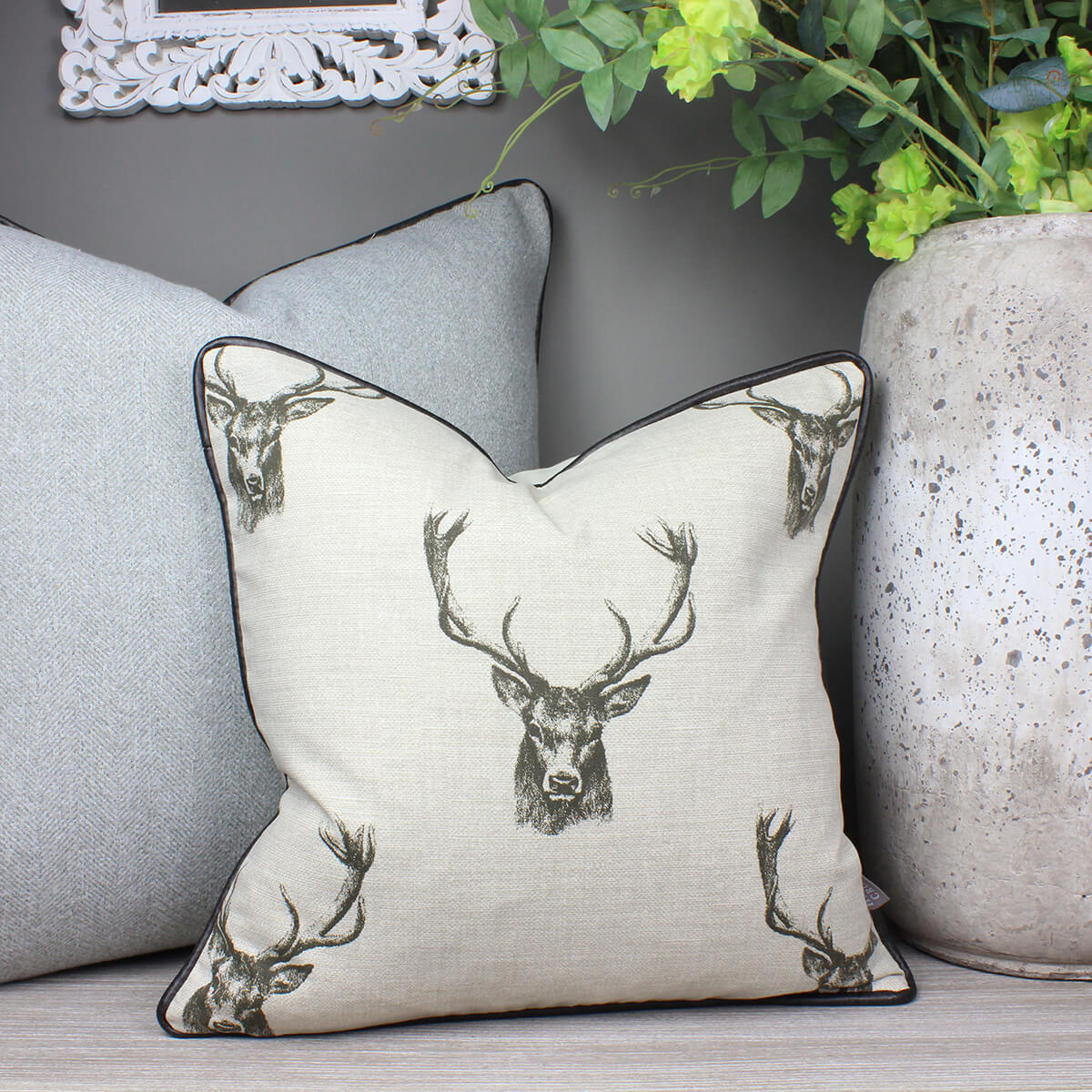 Stags Head Animal Cushion Cushions Harrison Cropper