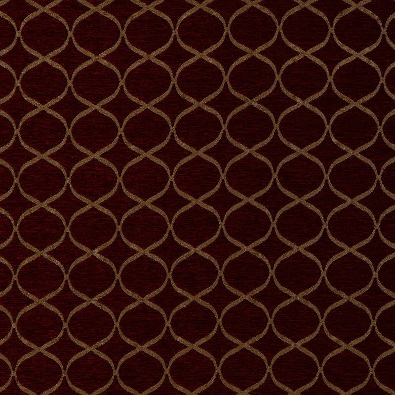 Trellis Rosso Roman Blind