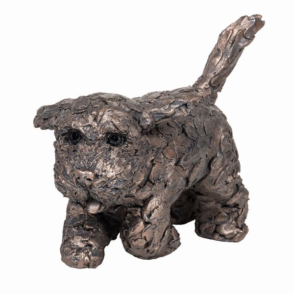 Winnie Running Cockapoo Frith Bronze Sculpture